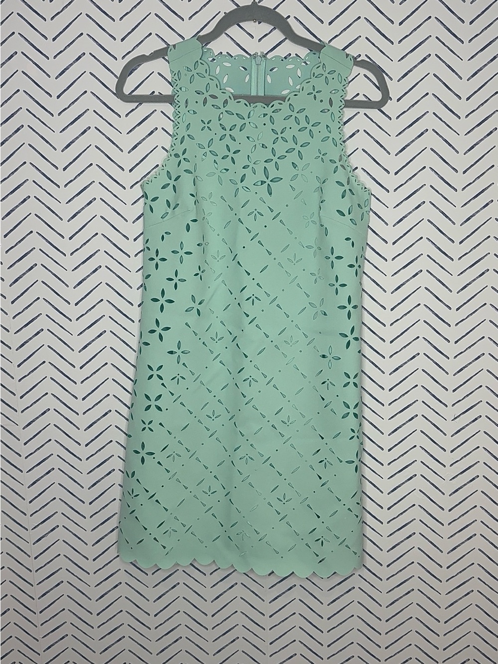 J.Crew Laser Cut out Shift Dress Mint Size 2 - Picture 2 of 8